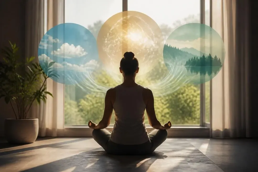 Persona meditando ante una ventana como símbolo de los estados estereopsíquicos